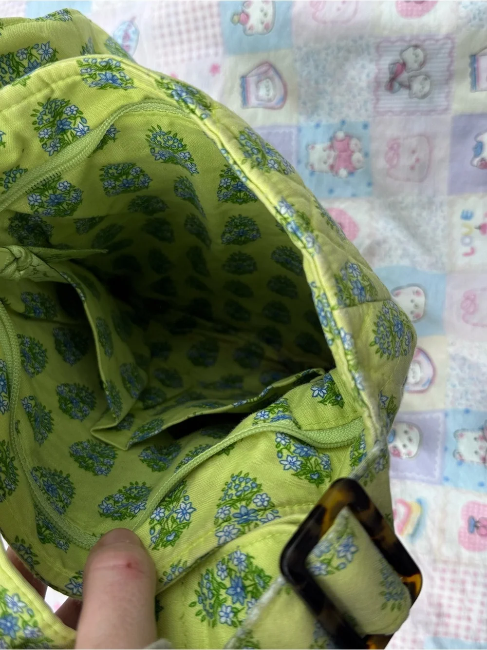 Vera Bradley vintage quilted hipster bag